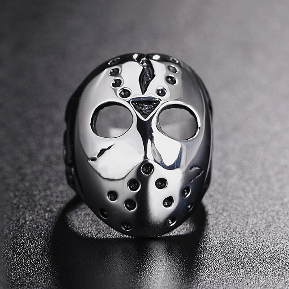 Jason Mask Ring — Stainless Steel