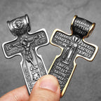Jesus Cross Pendant Necklace — Stainless Steel
