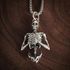 Skull Pendant Necklace — Vintage Gothic