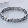 Never Scratched Tungsten Steel Men's Bracelets High Polished 10MM Width Link Chain Bracelet for Men Man Male Jewelry