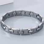 Never Scratched Tungsten Steel Men's Bracelets High Polished 10MM Width Link Chain Bracelet for Men Man Male Jewelry