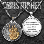 St. Christopher Pendant — Stainless Steel