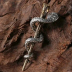 Snake Demon Skull Pendant Necklace — Gothic Vintage