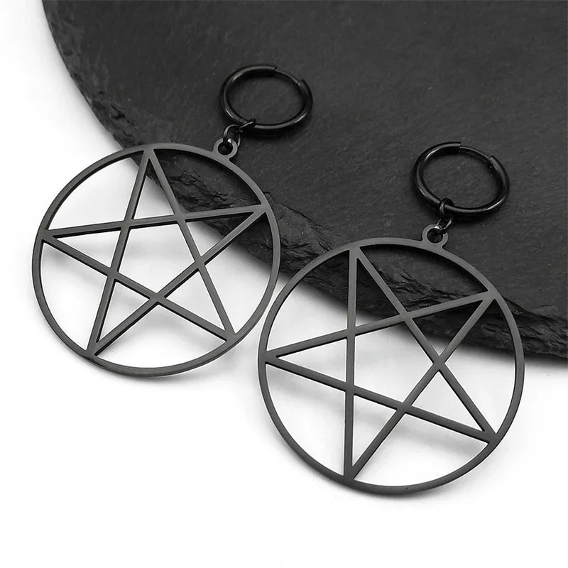 Pentagram Witchcraft Chain Necklace — Stainless Steel