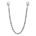 Iced Out Keychain Diamond Colored Zircon