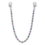 Iced Out Keychain Diamond Colored Zircon