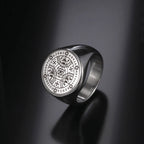 Tetragrammaton Enochian Angel Magic Ring — AGLA, Stainless Steel