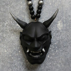 Samurai-Kabuto Helmet Hannya Japanese Oni Car Rear View Mirror Charm Japanese Ghosts Hanging Ornament Personalized Pendant