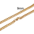 Cuban Link Chain Necklace 3-7mm — Stainless Steel
