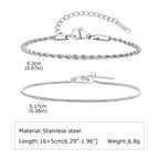 Minimal Thin Chain Bracelet — Stainless