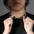 UWIN Iced Shinning Star Tennis Chain Necklace for Women 6mm Prong Setting Cubic Zirconia Chain Choker Fashion Jewelry for Gift