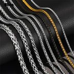BTEN Never Fade Stainless Steel Men Necklace Chain High Quality Link Chain Necklaces Wholesale