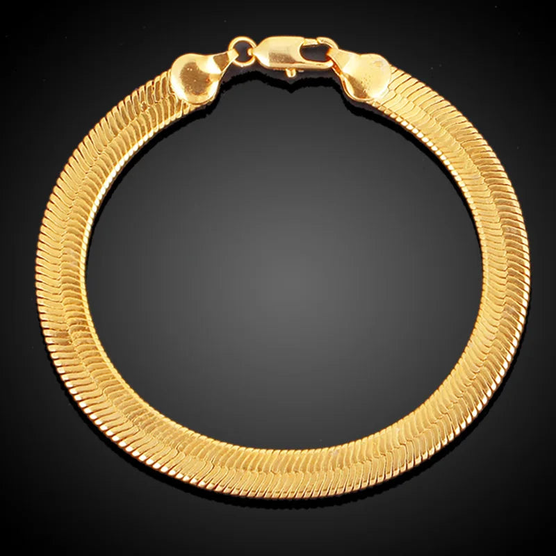 Draped Collarbone Blade Necklace — Gold-Tone Metal