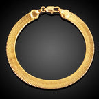 Draped Collarbone Blade Necklace — Gold-Tone Metal