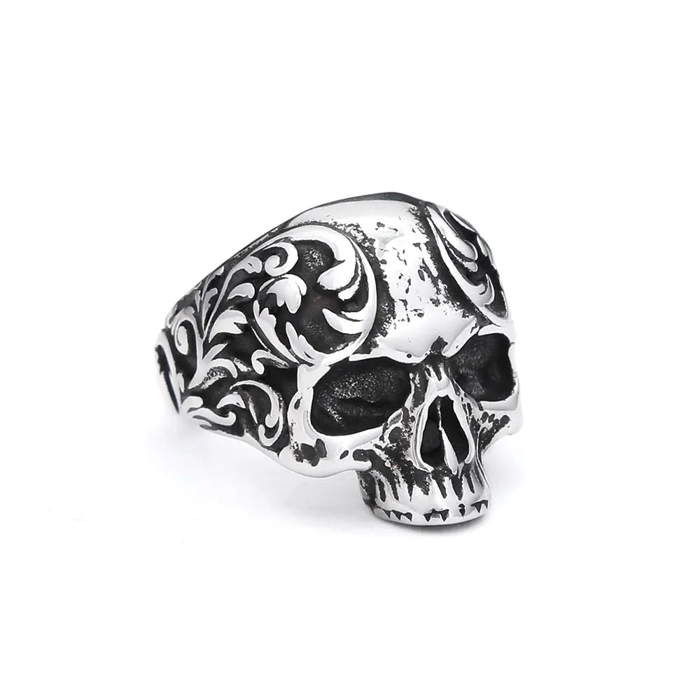 Gothic Skull Ring — Stainless Steel