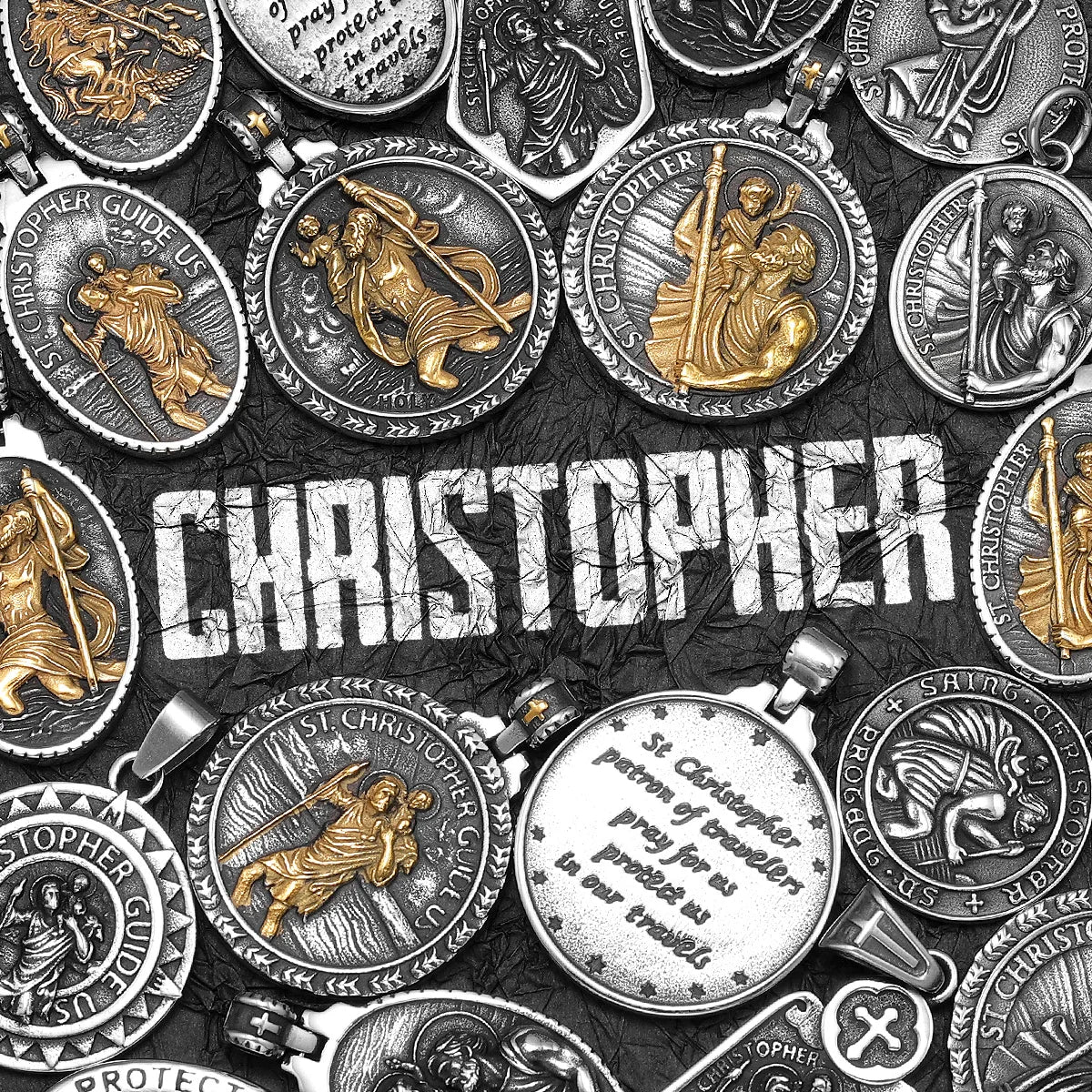 St. Christopher Pendant — Stainless Steel