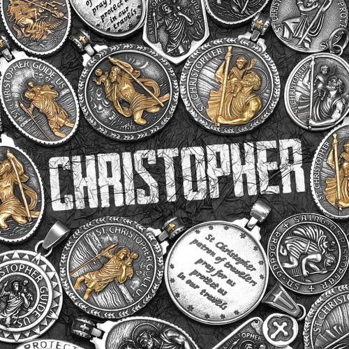 St. Christopher Pendant — Stainless Steel