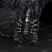 Skeletal Scorpion Pendant Necklace — Stainless Steel
