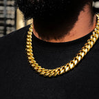 Miami Cuban Link Choker 18mm — Gold