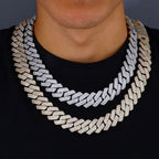 Gold Cuban Chain Necklace Iced Out 20/26/36MM