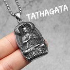 Buddha Pendant Chain Necklace — Stainless Steel