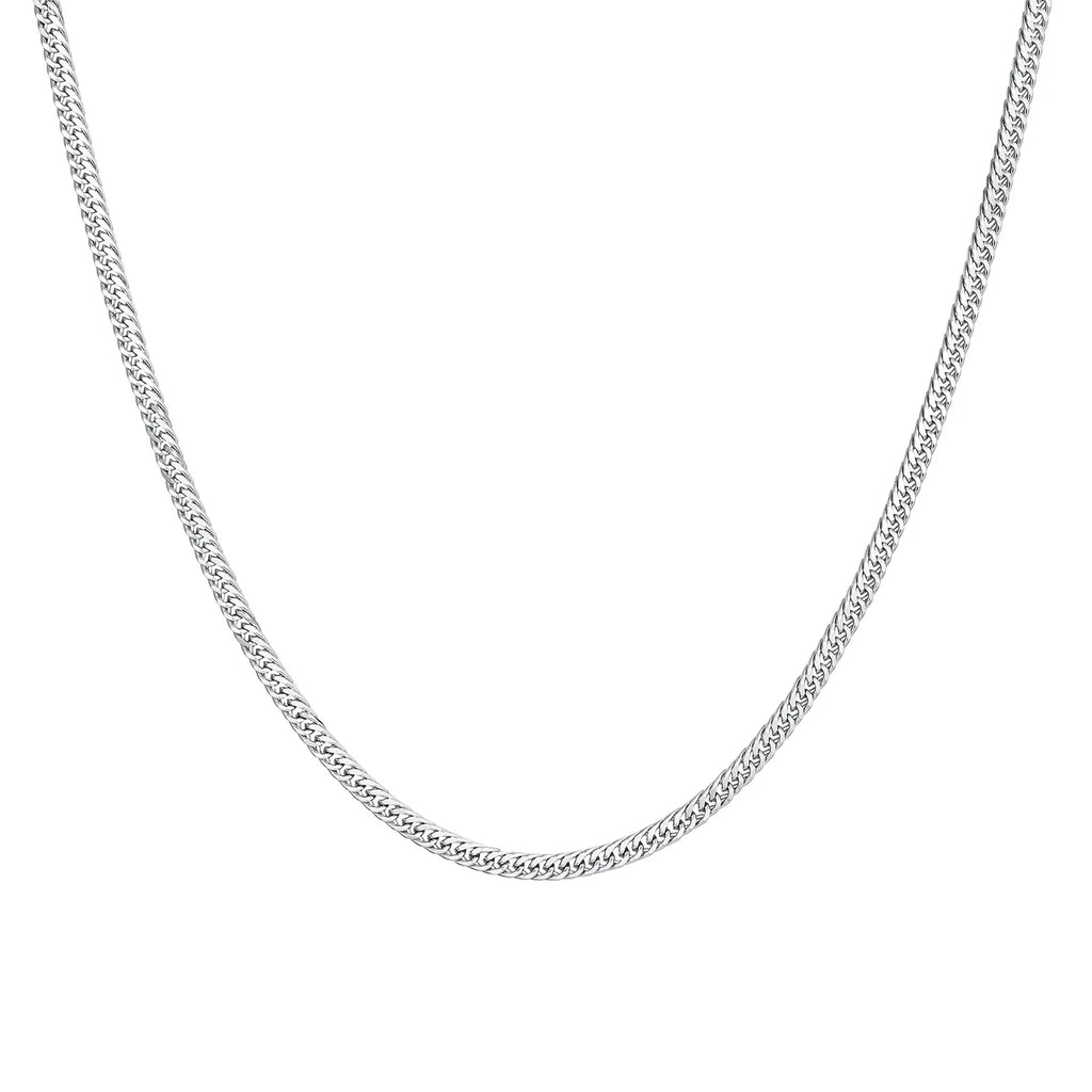 Vnox Cuban Chain Necklace for Men 45cm 60cm 70cm Length Option Vintage Metal Collar Punk Stainless Steel Curb Link Chain Chokers