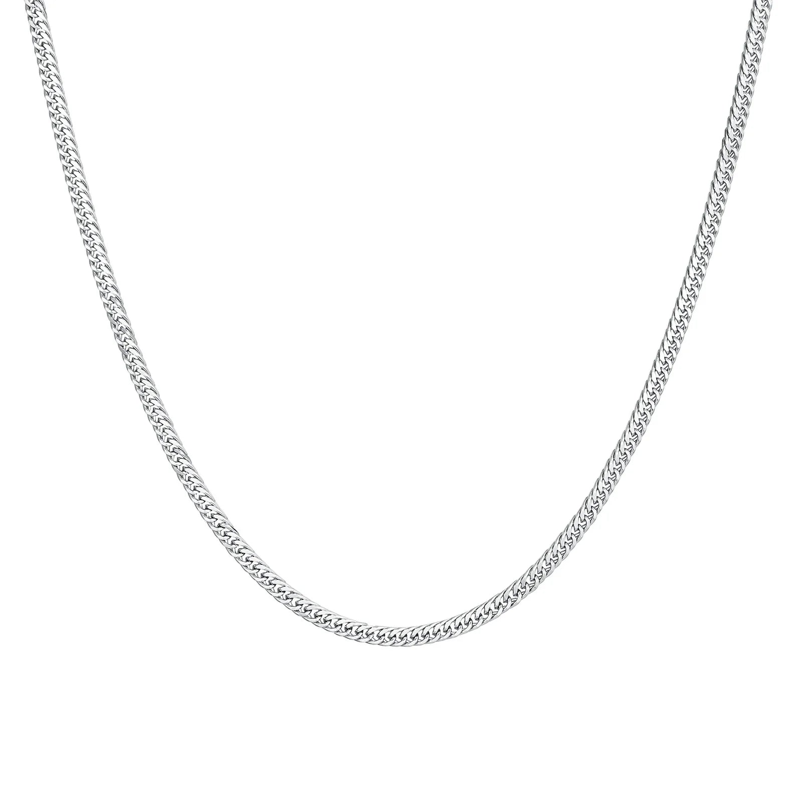 Vnox Cuban Chain Necklace for Men 45cm 60cm 70cm Length Option Vintage Metal Collar Punk Stainless Steel Curb Link Chain Chokers