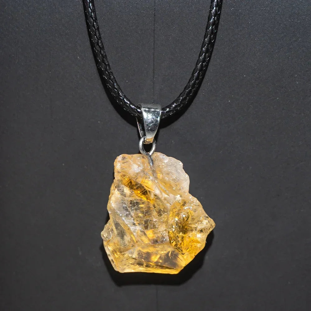 1PC Natural Crystal Rough Stone Amethyst Pendant Energy Healing Gemstone Amethyst Necklace Charms Chakra Halo Jewelry for Women