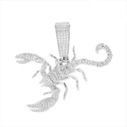 Scorpion Pendant Necklace — 20in Rope Chain Length