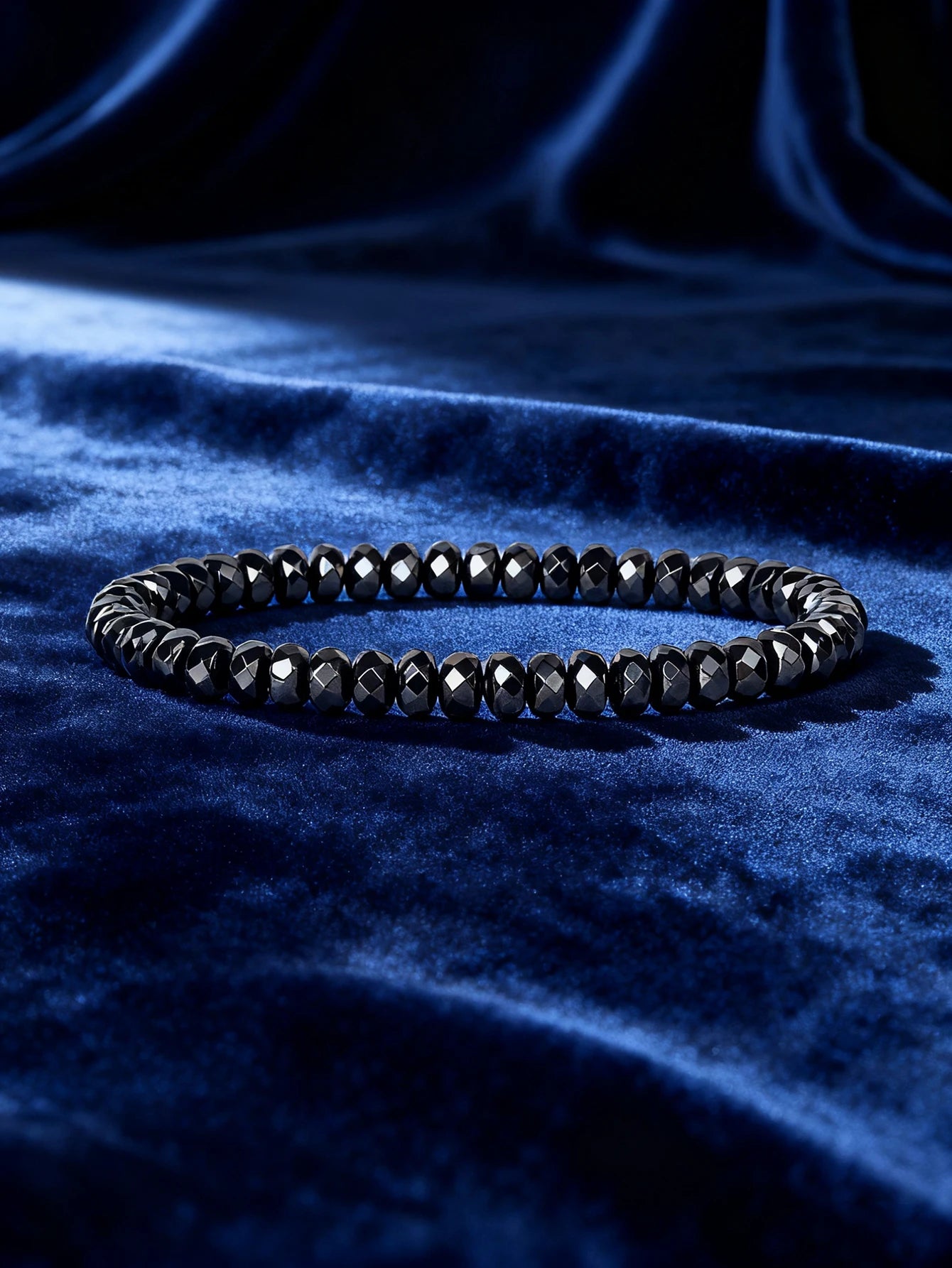 Men's Bracelet Natural Stone Hematite Arrow Bead Beaded Bracelet for Vigour Protection Strength Confidence & Grounding Jewelry