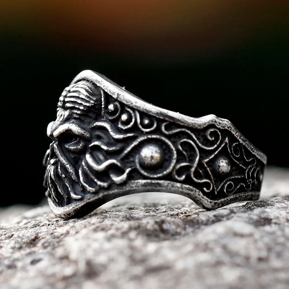 2022 Retro Great Cthulhu Worship Ring For Man Woman Punk Mysterious Charm Fashion Octopus Rings Sea Monster Jewelry Accessories