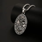 1PC Fadeless Stainless Steel Archangel Saint Michael Pendant Necklace for Men Christian Protection Amulet Necklace Man