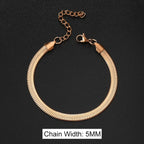 Stainless Steel Snake Bracelet Blade Chain