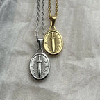 Sword Gold Pendant Necklace