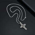 Viking Celtic Cross Pendant Necklace — Stainless Steel