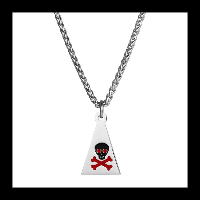 Triangular Geometric Pendant — Stainless