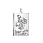 Dawapara Pentacles Tarot Card Pendant for Necklace Stainless Steel Golden Black Jewelry Accessories Charms Pendants