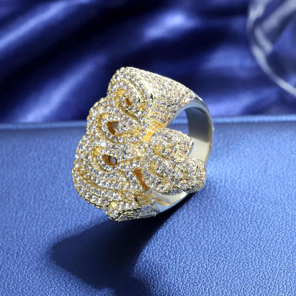 925 Silver VVS Moissanite Ring Iced Out