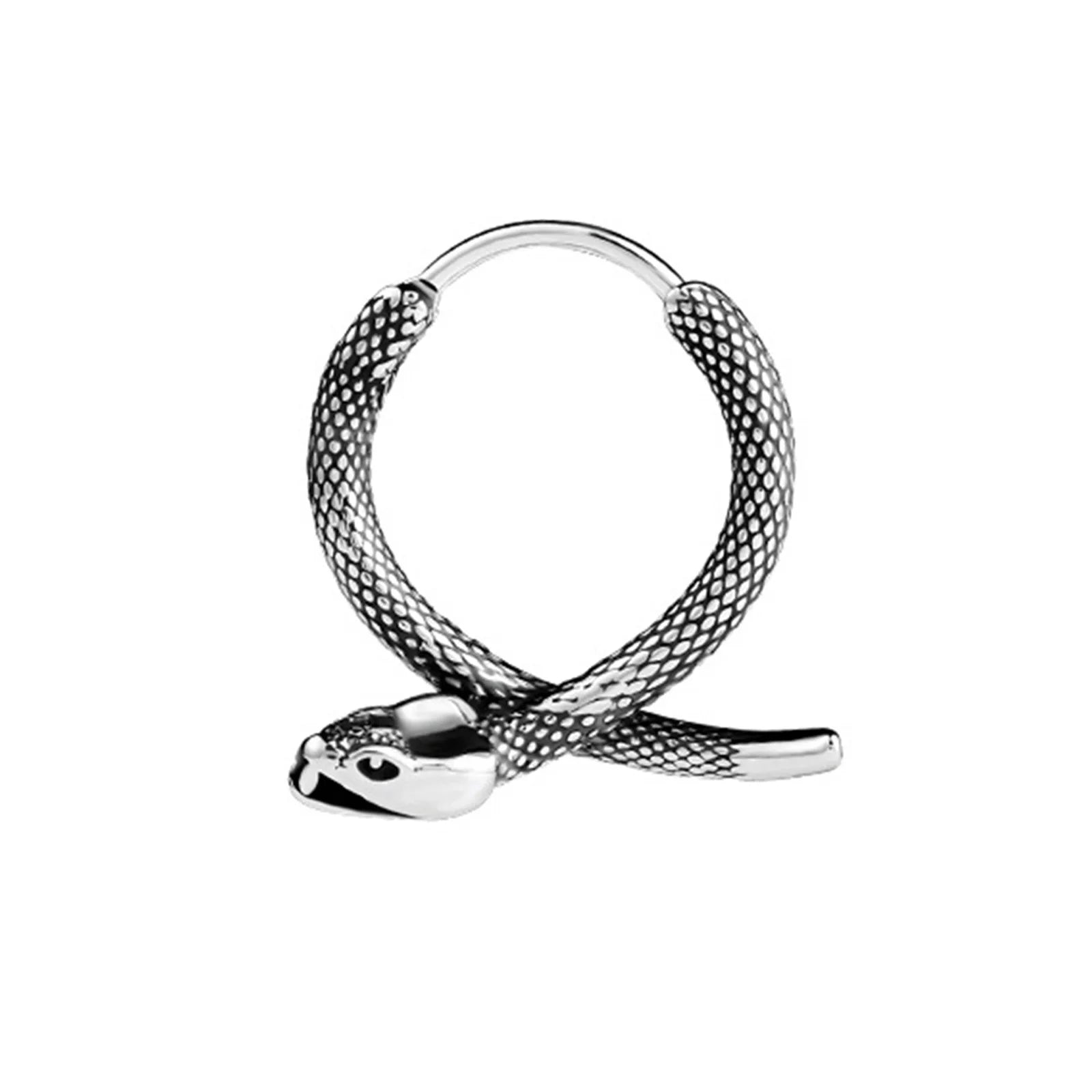 Geometric Hoop Earrings — Stainless Steel