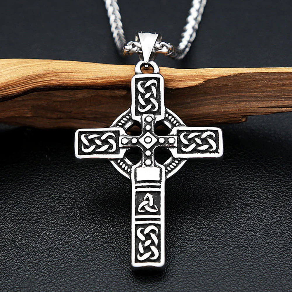 Viking Celtic Stainless Steel Pendant Necklace