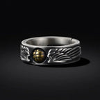 Vintage Personalized Creative Basketball Ring Men's Open Ring Rock Hip Hop Ring Pendant Trend Couple Gothic Niche