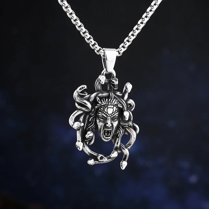 Gothic Satan Goat Stainless Steel Pendant Necklace