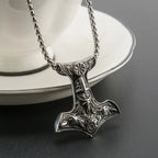 Odin Steel Pendant Nordic Mythology Viking Double