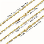 Twisted Rope Chain Necklace — Versatile Sizing