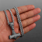 Original Viking Stainless Steel Thor Hammer Multiple Styles Domineering Unisex Necklace Pendant Boyfriend Gift
