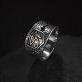 Tool Wrench Open Ring Silver Plated Adjustable Ring Men Motorcycle Bike Riding Hip Hop Rock Trend Jewelry