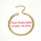 Rope Chain Bracelet 3-4mm — Stainless Steel
