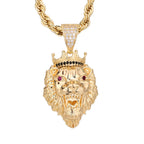 rapper jewelry 54mm*28mm /17.9g"Animal lion head pendant male street jewelry pendant necklace for men and women