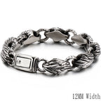 316l Stainless Steel Link Chain Man Bracelet for Men Punk Rock Gothic Vintage Biker Jewelry Price Men's Bracelets Boys