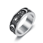 Fashion Punk Stainless Steel Fire Dragon Rings For Men Women Hip Hop Biker Vintage Vikings Animal Ring Amulet Jewelry